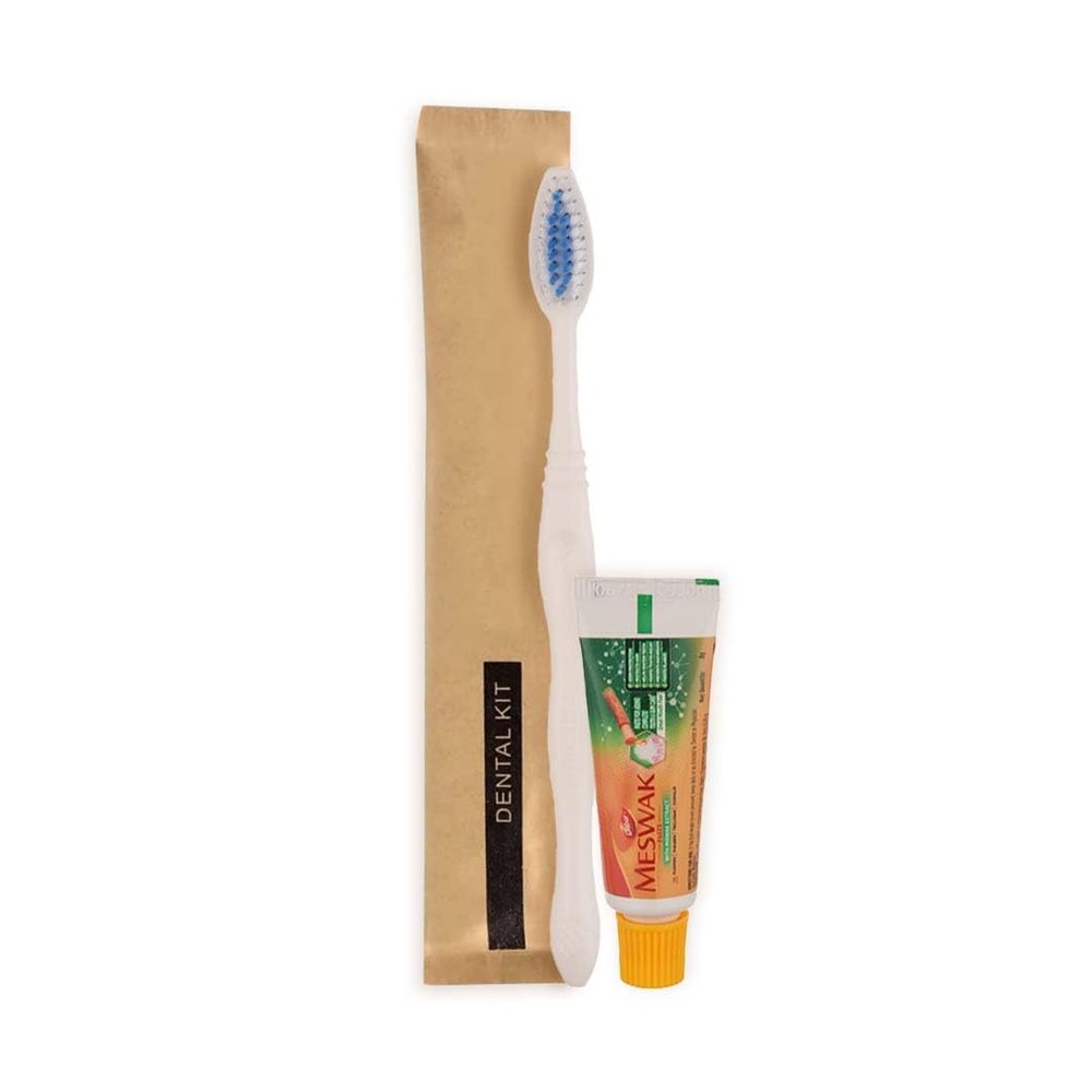 Kosential Dental Kit  Pack of 25 I Includes Meswak Herbal Toothpaste & Toothbrush I Promotes Natural Oral Care & Freshness I Travel-Friendly & Hygienic I Ideal for Hotels, Guests & Personal Use
