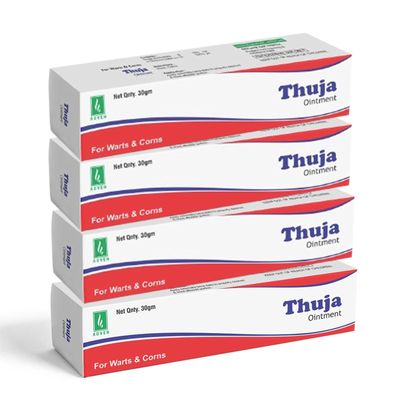 Advens Thuja Ointment 30GM X 4 | For Wart & Corn Herbal Cream Formula | Smooth & Healthy Skin | Easy Topical Application | Daily Skin Care