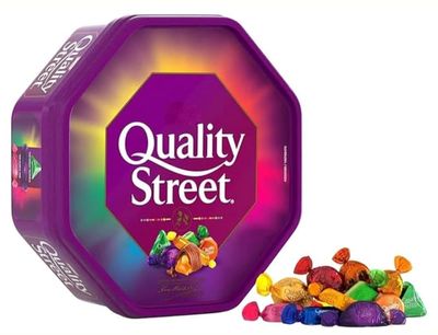 Quality Street Assorted Chocolate & Toffee Celebration Pack, Mixed Flavours 550g pack of 1