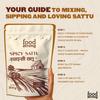 Foodstrong Spicy Sattu | High Protein & Fibre Indian Superfood | Roasted Bengal Gram + Spices | Natural Energy Drink | Gluten Free | 200g view 4