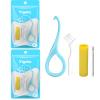 Aligner Removal Tool, 2 Aligner Cleaner Sets of 4 Dental Tools for Invisible Teeth Braces and Teeth Aligners, Easy Aligner Cleaner and Invisalign Cleaner, White view 1