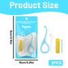 Aligner Removal Tool, 2 Aligner Cleaner Sets of 4 Dental Tools for Invisible Teeth Braces and Teeth Aligners, Easy Aligner Cleaner and Invisalign Cleaner, White view 2