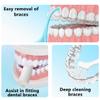 Aligner Removal Tool, 2 Aligner Cleaner Sets of 4 Dental Tools for Invisible Teeth Braces and Teeth Aligners, Easy Aligner Cleaner and Invisalign Cleaner, White view 3