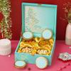 Agrisafe Diwali Gift Hamper | Diwali Dry fruit Box | Eegant Floral Motif Design With Matching Tin Jars | Festive Gifting | Corporate Gifts for Employees & Clients | Almonds, Cashews, Raisins & Pistachio (600gm Total) view 2