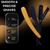 DANIAL Professional Black & Gold Razor for Men - Titanium Coated Beard Shaper & Shaving Kit, Black & Gold, Rust-Free Stainless Steel for Smooth, Irritation-Free Shave view 2