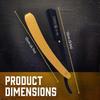 DANIAL Professional Black & Gold Razor for Men - Titanium Coated Beard Shaper & Shaving Kit, Black & Gold, Rust-Free Stainless Steel for Smooth, Irritation-Free Shave view 4