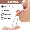 DEVENDRA ONLINE Pure Copper Tongue Cleaner Scraper for Men, Women & Kids | Ayurvedic Tongue Cleaning Tool for Fresh Breath, Bad Breath Remover, Oral Hygiene & Detox | Reusable Copper Tongue Scraper Pack view 2