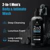 Skin Elements 2-in-1 Body & Intimate Wash for Men | Daily Refreshing Cleanser with Natural Goodness of charcoal & Neem extracts | Thicker Consistency | Long Lasting Freshness | pH Balanced Gentle Body Wash | 500 ml view 2