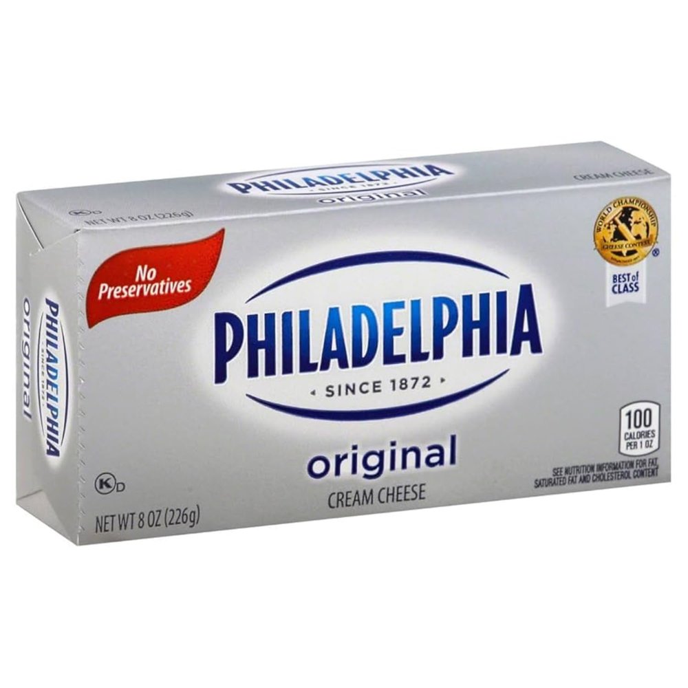 Philadelphiass Original Cream Cheese  8 oz / 226g, Smooth & Creamy Spread (From USA)
