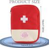 Buyzie Emergency Mini First Aid Kit Pouch | Polyester Medicine Storage Bag | Medical Empty Bag for Outdoor, Camping, Hiking, Travel (Red) view 2