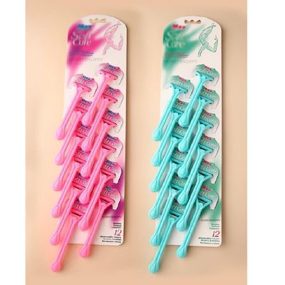 D4krezy 12 Pcs Disposable Razor for Woman Man Sensitive Skin Private Part Double Blade Hair Removal Body Shaver & Bikini Shaving Razor Hair Remover Razors for Women Girls Smooth & Hassle-free Multicolor (12)