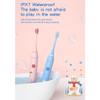 Ausha Blue Bear Kids Electric Toothbrush with 3 Extra Heads with Soft DuPont Bristles, Rechargeable, Cartoon Design, Smart Timer, 5 Modes,Waterproof Tooth Brush for Children (Ages 312) view 2