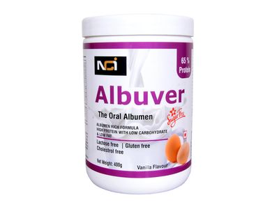 Albuver The Oral Albumen Sugarfree Vanilla 400 gram (Doctor's First Choice for liver)