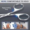 Beaut Secrets 2pcs Nose Scissors Beard Mustache Eyebrow Trimmer Stainless Steel Set with Storage Box (Silver) view 4