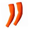 BNF Orange Breathable Arm Sleeves for Summer Outdoor Activities | Full Arm Protection with Milk Silk Fabric | Versatile Cycling, Hiking & Walking | Compact 45cm Length for Men view 1
