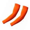 BNF Orange Breathable Arm Sleeves for Summer Outdoor Activities | Full Arm Protection with Milk Silk Fabric | Versatile Cycling, Hiking & Walking | Compact 45cm Length for Men view 3