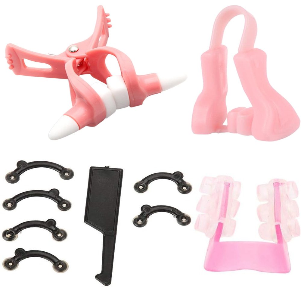4PCS Nose Shaper, Nose Shaper for Men and Women, Nose Shaping Clip Set for Nose Straightening and Slimming, Nose Slimmer for Big Nose, Portable Nose Opener for Daily Use and Travel