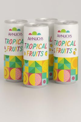 Ahnlichs Tropical Fruits Drink Refreshing Juice Blend with Pineapple, Mango & Passionfruit (Pack of 6)