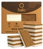 Halo Eco Sponges (Pack of 10)  Dual-Sided Biodegradable Kitchen Sponge with Natural Coconut Fiber & Cellulose | Scratch-Free, Durable & Eco-Friendly Scrubber for Washing, Kitchen & Home Cleaning view 1
