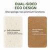 Halo Eco Sponges (Pack of 10)  Dual-Sided Biodegradable Kitchen Sponge with Natural Coconut Fiber & Cellulose | Scratch-Free, Durable & Eco-Friendly Scrubber for Washing, Kitchen & Home Cleaning view 4