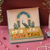 Agrisafe Diwali Gift Hamper | Diwali Dry fruit Box | Eye-catching peacock artwork Design With 4 partitioned sections | Festive Gifting | Corporate Gifts for Employees & Clients | Almonds, Cashews, Raisins & Pistachio (400gm Total) (Pistachio Combo) view 2