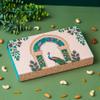 Agrisafe Diwali Gift Hamper | Diwali Dry fruit Box | Eye-catching peacock artwork Design With 4 partitioned sections | Festive Gifting | Corporate Gifts for Employees & Clients | Almonds, Cashews, Raisins & Pistachio (400gm Total) (Pistachio Combo) view 3