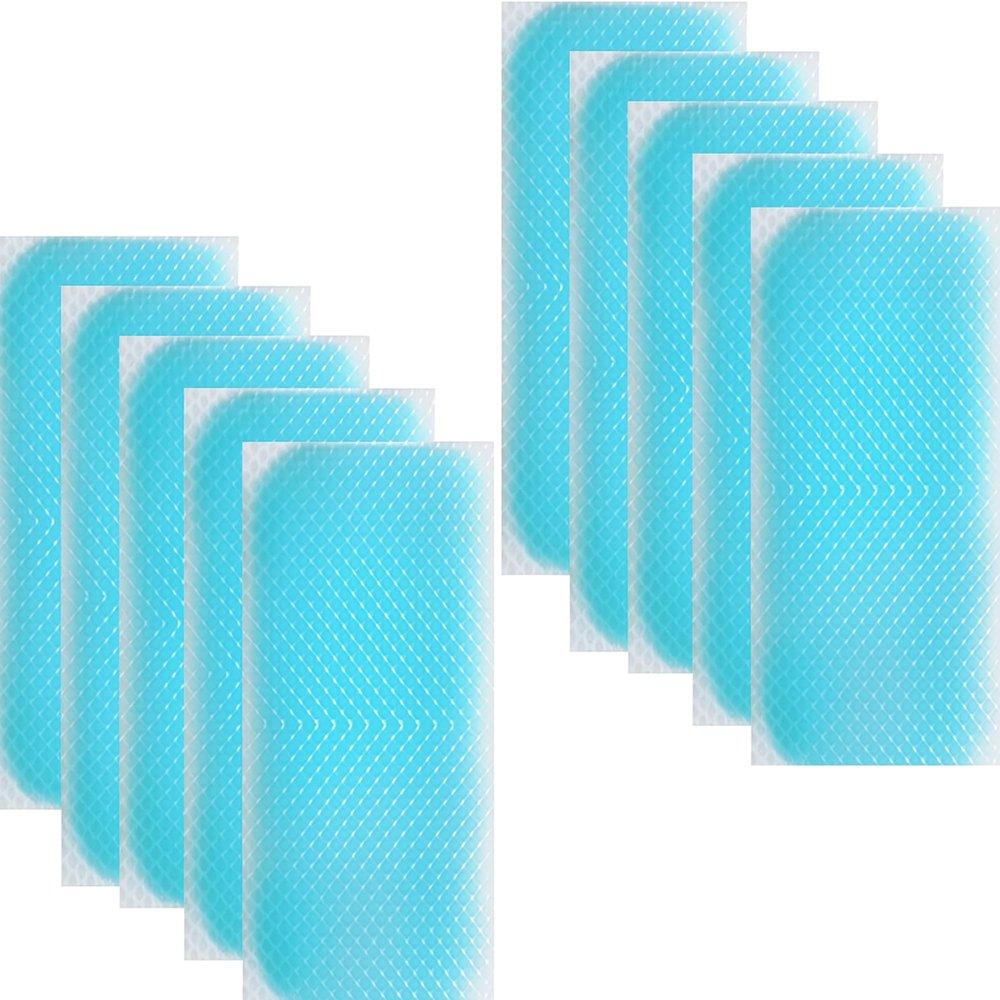 QIQVERT Pack of 10 Cooling Heating Reducer Soothe Headache Pain kids Discomfort & Pain Relief Fever Cooling Patch for Kids Fever Patch for Kids Cold Patches for Babies