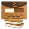 Halo Eco Sponges (Pack of 2) 100% Scratch-Free Luxury eco-Friendly Kitchen Scrubber for Gentle Cleaning of Delicate Dishes | Dual-Sided, Durable & Biodegradable Scrubber for Kitchen & Home Cleaning view 1