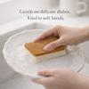 Halo Eco Sponges (Pack of 2) 100% Scratch-Free Luxury eco-Friendly Kitchen Scrubber for Gentle Cleaning of Delicate Dishes | Dual-Sided, Durable & Biodegradable Scrubber for Kitchen & Home Cleaning view 4
