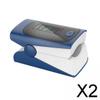 HEAVENGLOW 2xFinger Tip Pulse Oximeter Blood Oxygen Saturation Meter SpO2 Heart Rate Blue | Oximeters | Monitoring & Testing | Medical Mobility & Disability view 2