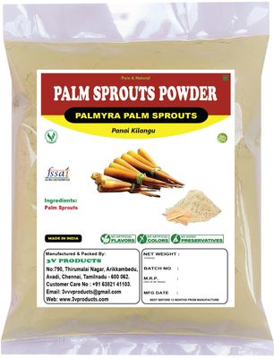 3V PRODUCTS Palm Sprouts Powder 500g | Palmyra Palm Root Sprouts powder | Panai Kilangu | Pana Kilangu