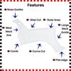 HEAVENGLOW Men's Beard Shaping Ruler Facial Hair Styling Trimming Template Comb Clear | Hair Care & Styling view 3