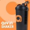 Aivin Shaker | Leakproof Twist-Lock Lid | BPA-Free Polypropylene | EasyMix Ball | Integrated Carry Loop | 700ML view 2