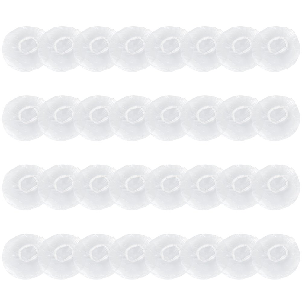 200 Pcs Clear Disposable Ear Protectors - Water-Resistant PE Ear Covers for Shower, Hair Dye & Spa, Universal Fit, Elastic Band Design, Lightweight and Durable