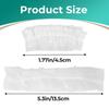 200 Pcs Clear Disposable Ear Protectors - Water-Resistant PE Ear Covers for Shower, Hair Dye & Spa, Universal Fit, Elastic Band Design, Lightweight and Durable view 3