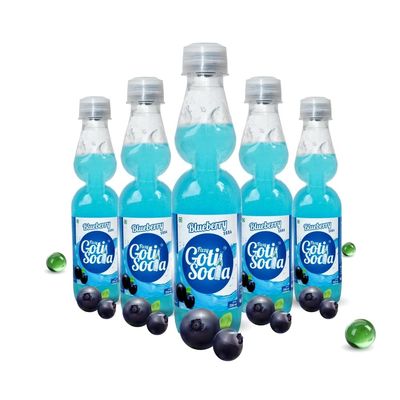 Blueberry Fizzy Goti Soda Pack of 5 200ml | Desi Goli Soda Drink | Banta Soda | Bold Blueberry Indian Soft Drink | Sulfur-Free Sugar, Zero Caffeine, Zero Artificial Sweeteners | RO Purified Water