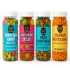 GulaBite Candy Variety Pack, 4 Flavours, 4x250g Each, Tangy Mix, Heart Jelly, Fruit Balls, Orange Shots - 1kg Total Weight view 1