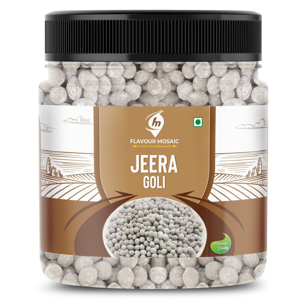 FLAVOUR MOSAIC Jeera Goli 400g | Tangy & Spicy Digestive Candy | Mukhwas Mouth Freshener made with Natural Ingredients | Good for Digestion & Perfect After-Meal Treat