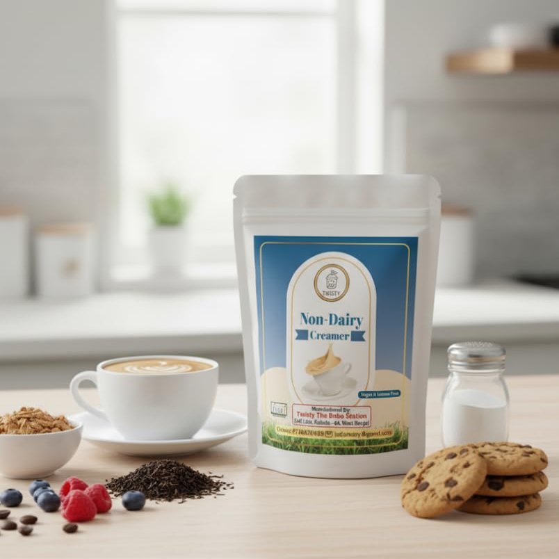Twisty The Boba Station Non Dairy Creamer | Rich Creamy Flavour | Creamy & Delicious Beverage Enhancer For Coffee, Tea & Smoothies | Pack of 1 (1000 Grams)