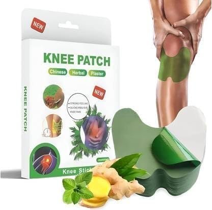 STARZONE Herbal Knee Pain Relief Patch  Chinese Herbal Plaster for Joint & Muscle Pain, Quick Relief Heating Pad, Natural Pain Reliever for Knee, Arthritis, Back & Body Pack of 10