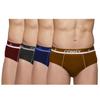 Amul Comfy Men's Plain Cotton Multicolour Brief Pack of 4 Innerwear (Colours May Vary) view 1