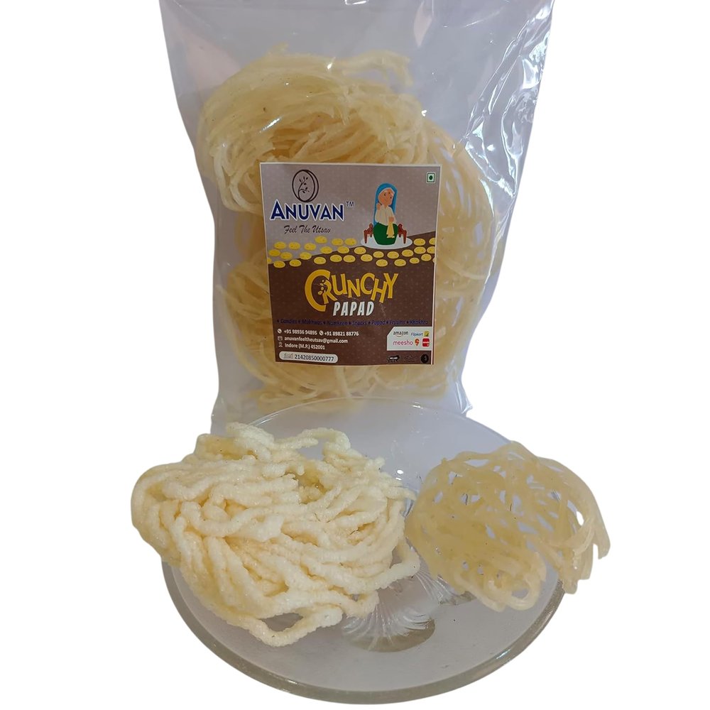 Anuvan Feel The Utsav Handmade Wheat Kurdai(Gehu Kurdai) | Traditional Indian Snack | Healthy Crispy Wheat Kurdai 1Kg
