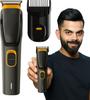 GLAKER Rechargeable Hair Trimmer for Men | Beard & Mustache Grooming Kit with Precision Blades, Adjustable Comb, USB Charging, Cordless Professional Hair Clipper" view 1