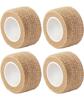 4PCS Bandage, Elastoplast Tape, Self Adhesive Elastic Bandage, 2.5cm x 4m Bandage for Muscle Support, Tape for for Shoulder, Wings, Arms, Ankle and Knee Support (Khaki) view 1