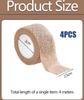 4PCS Bandage, Elastoplast Tape, Self Adhesive Elastic Bandage, 2.5cm x 4m Bandage for Muscle Support, Tape for for Shoulder, Wings, Arms, Ankle and Knee Support (Khaki) view 2
