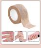 4PCS Bandage, Elastoplast Tape, Self Adhesive Elastic Bandage, 2.5cm x 4m Bandage for Muscle Support, Tape for for Shoulder, Wings, Arms, Ankle and Knee Support (Khaki) view 3