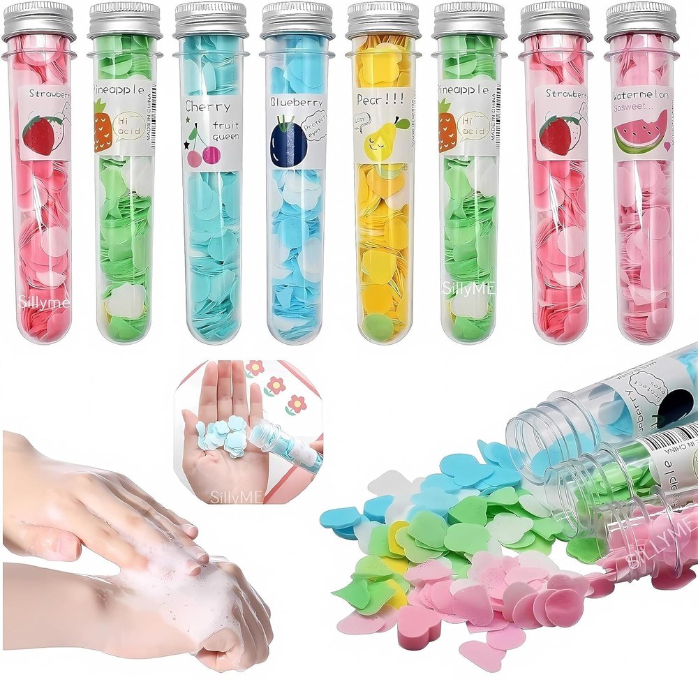 2Pcs Dissolvable Handwash Sheets For Hand Wash Paper For Kids Sheets For Tube Box Paper Strips For Travel Essentials For Women Men
