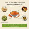 Himaleh Sea buckthorn Berry Powder 100g | Rich in Vitamin C | No oil | Edible | Fiber, Omegas | Himalayan Dry Seabuckthorn Berries Powder | Pack of 1 view 4