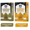 56 SWAD Natural Spice Combo Pack, Coriander Powder 100g and Turmeric Powder 100g, Chemical-Free view 2