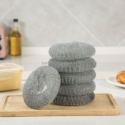 Homecure Sponges Scrubber for Dishwashing | Dual Layer Foam & Scrubber Pad for Utensils, & Kitchen Cleaning | Strong, Long Lasting & Odor Resistant Scrub Sponge | (4, Steel-Wire Bowl)